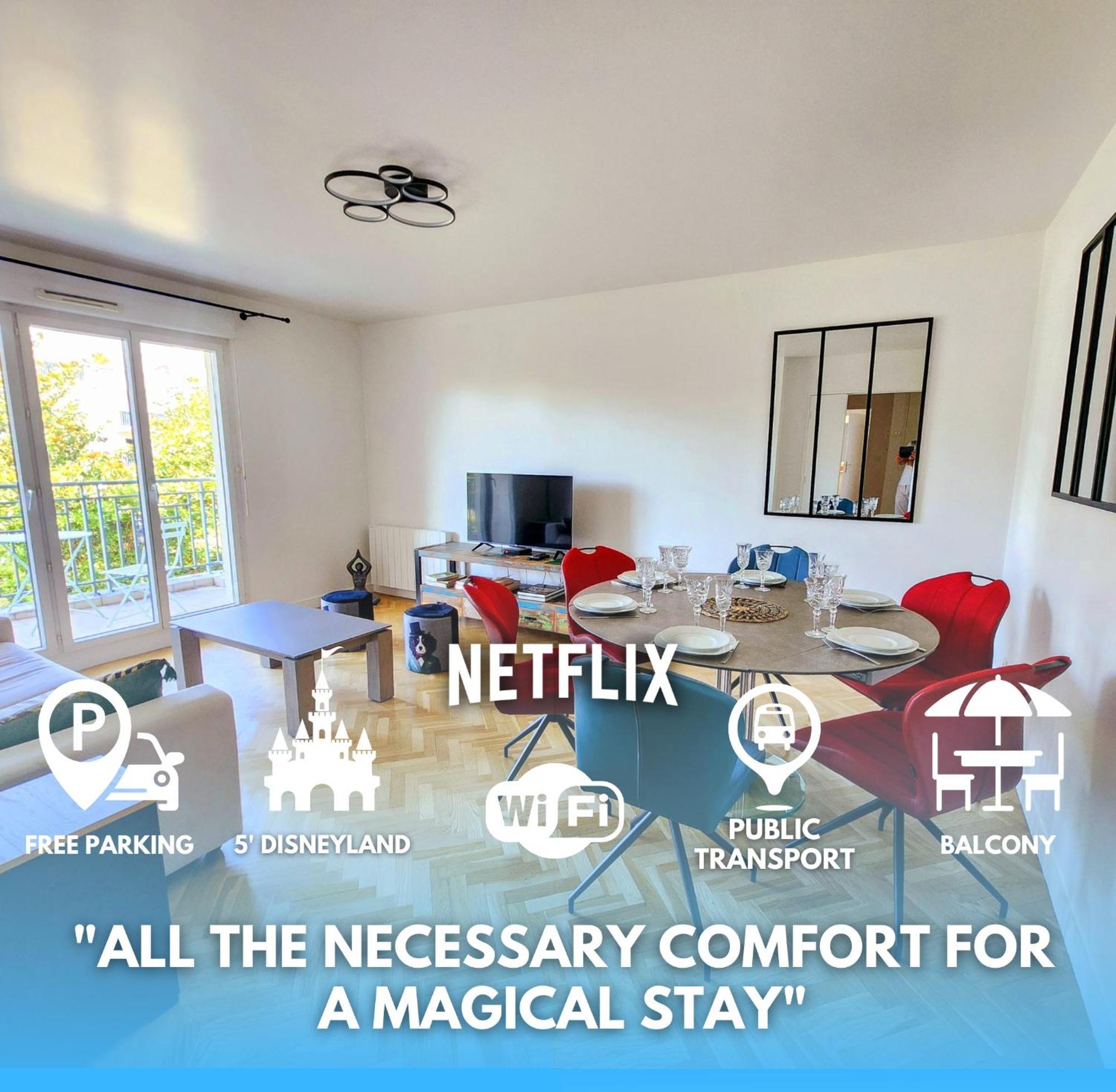 5' Disneyland Cozy Appartment Montevrain Ngoại thất bức ảnh